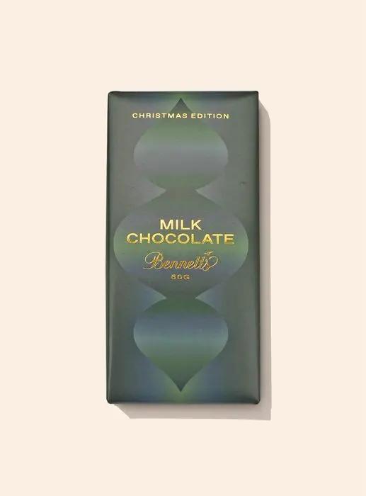 Bennetts Christmas Milk Chocolate Bar Bennetts