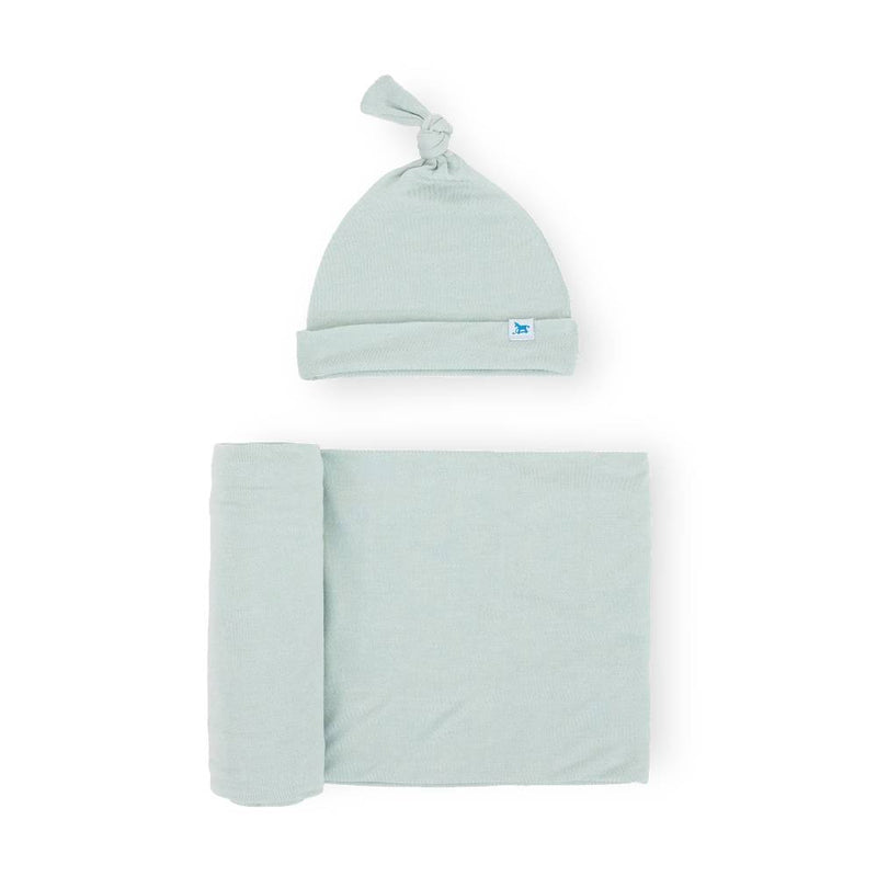 Knit Hat and Swaddle Set