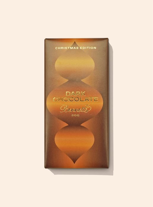 Bennetts Christmas Dark Chocolate Bar Bennetts