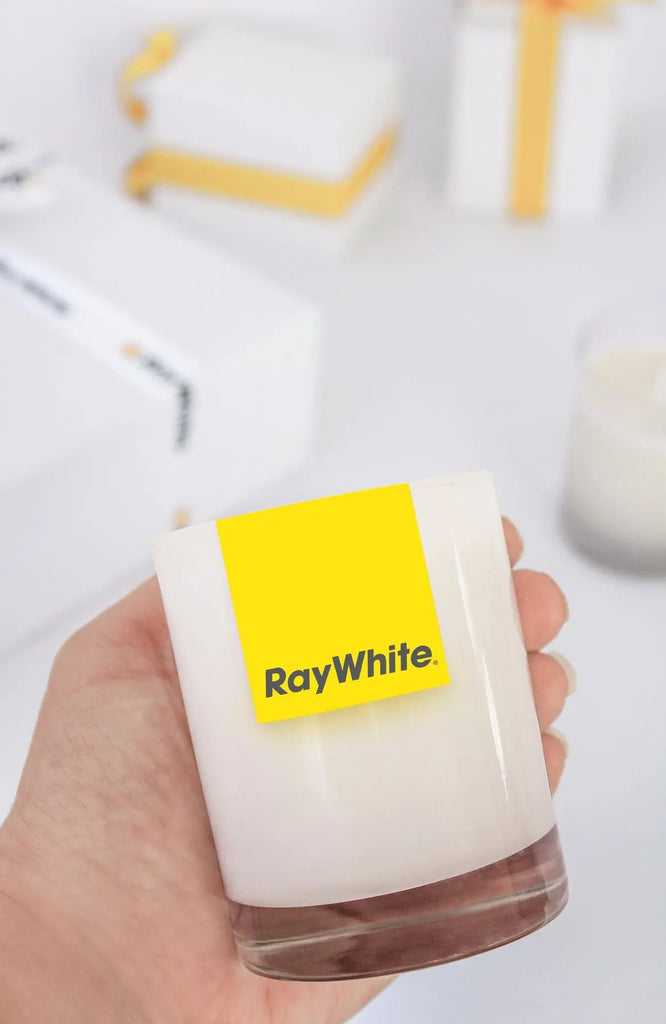 Custom branded candles (Minimum 30) Ray White