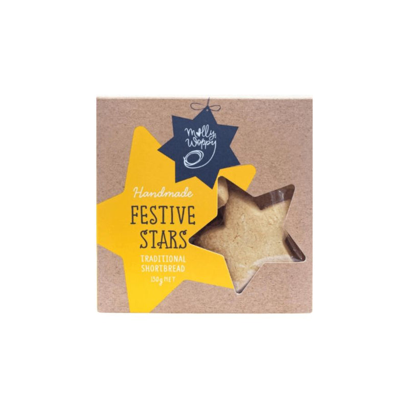 Festive Star Shortbread Cookies