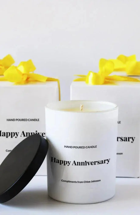 Custom branded candles (Minimum 30) Ray White