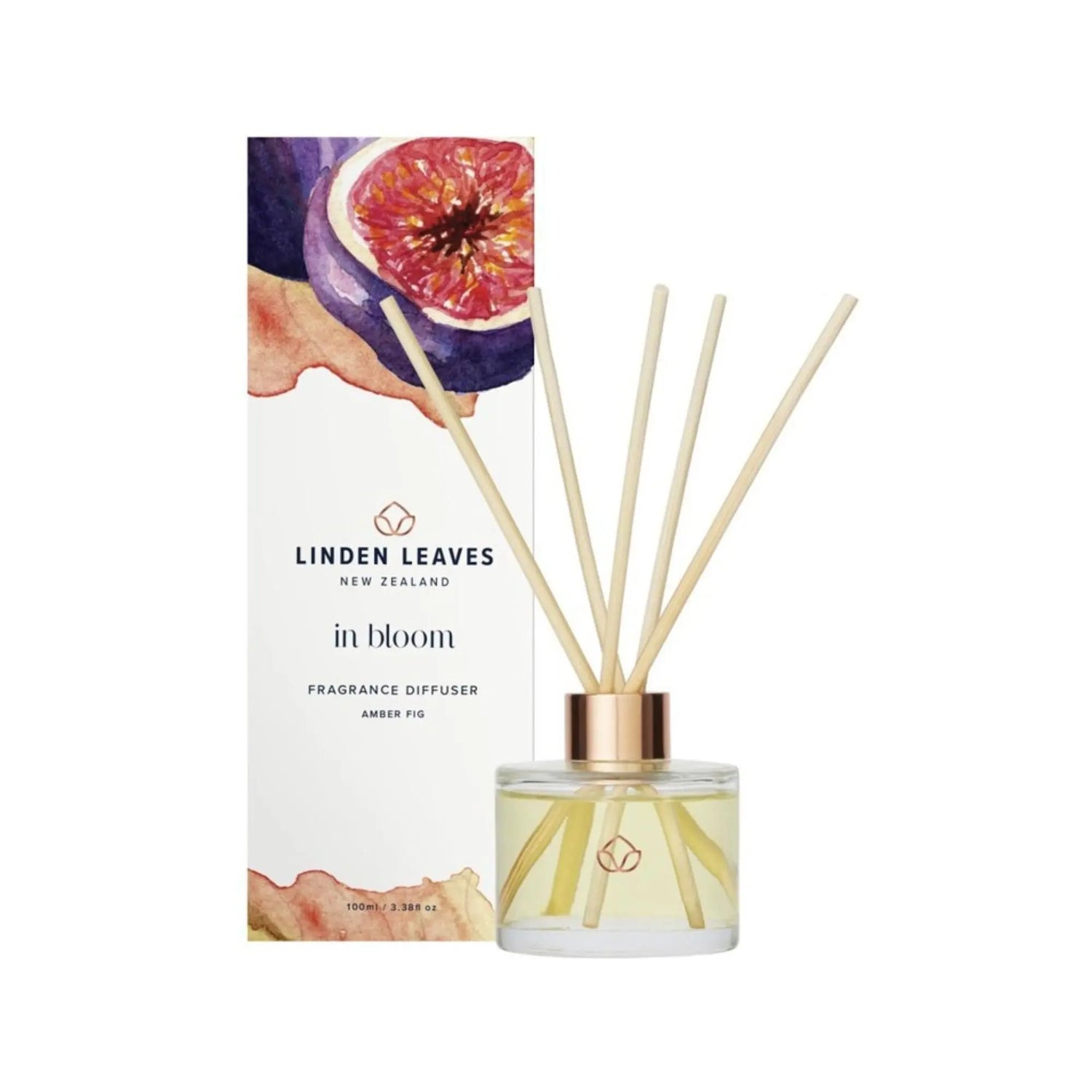 Amber Fig Reed Diffuser Linden Leaves