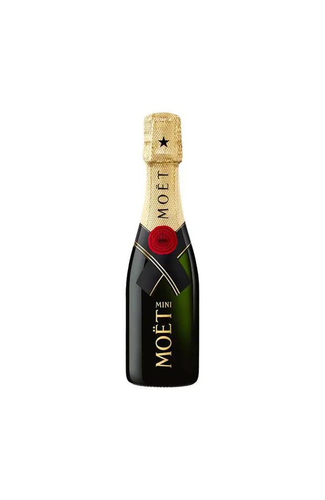 Mini bottle of moet for a mini celebration