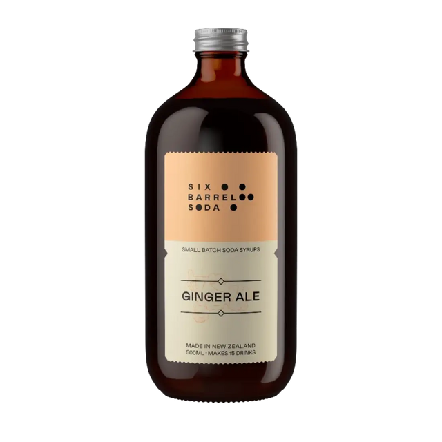 Ginger Ale Soda Syrup Six Barrel Soda