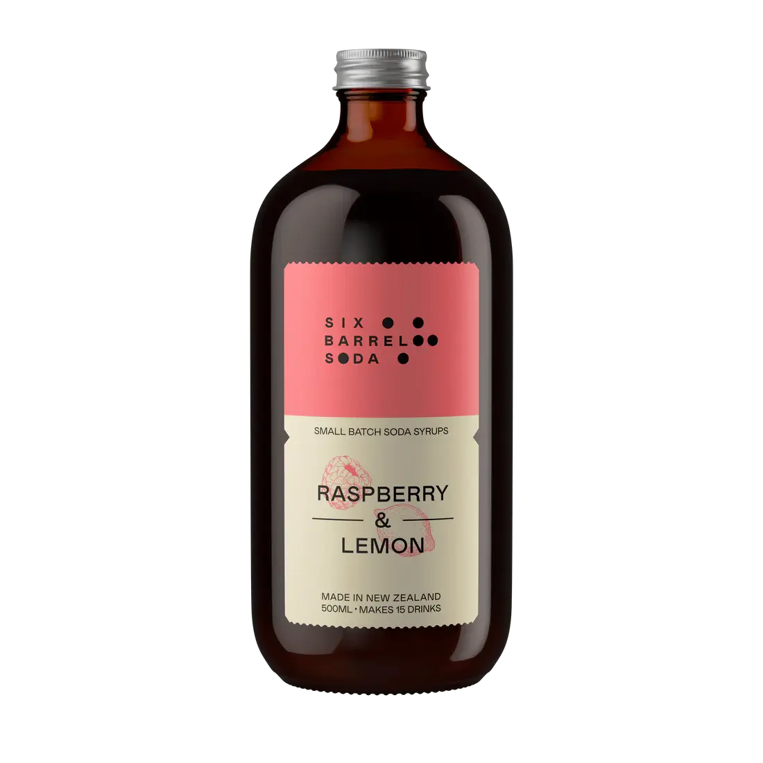 Raspberry & Lemon Soda Syrup Six Barrel Soda