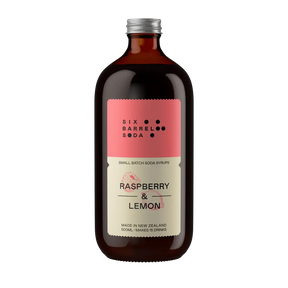 Raspberry & Lemon Soda Syrup Six Barrel Soda