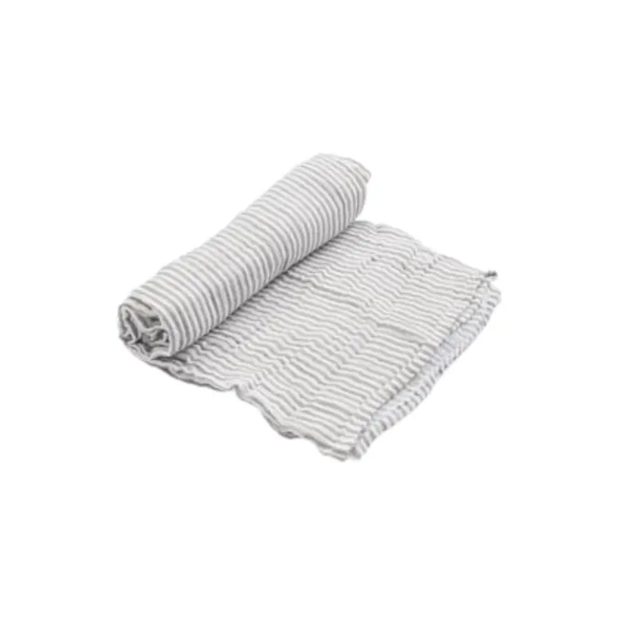 Muslin Wrap - Grey Stripe Little Unicorn