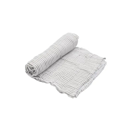 Muslin Wrap - Grey Stripe Little Unicorn